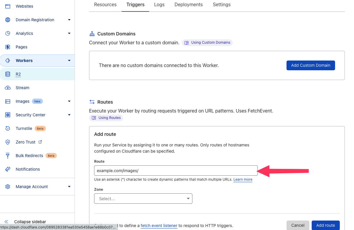 Cloudflare workers with ImageEngine